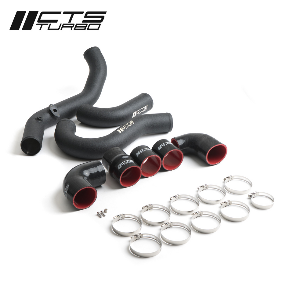 CTS TURBO B9 AUDI A4, A5 - 1.8T, 2.0T CHARGE PIPE SET (TURBO OUTLET AND THROTTLE PIPE)