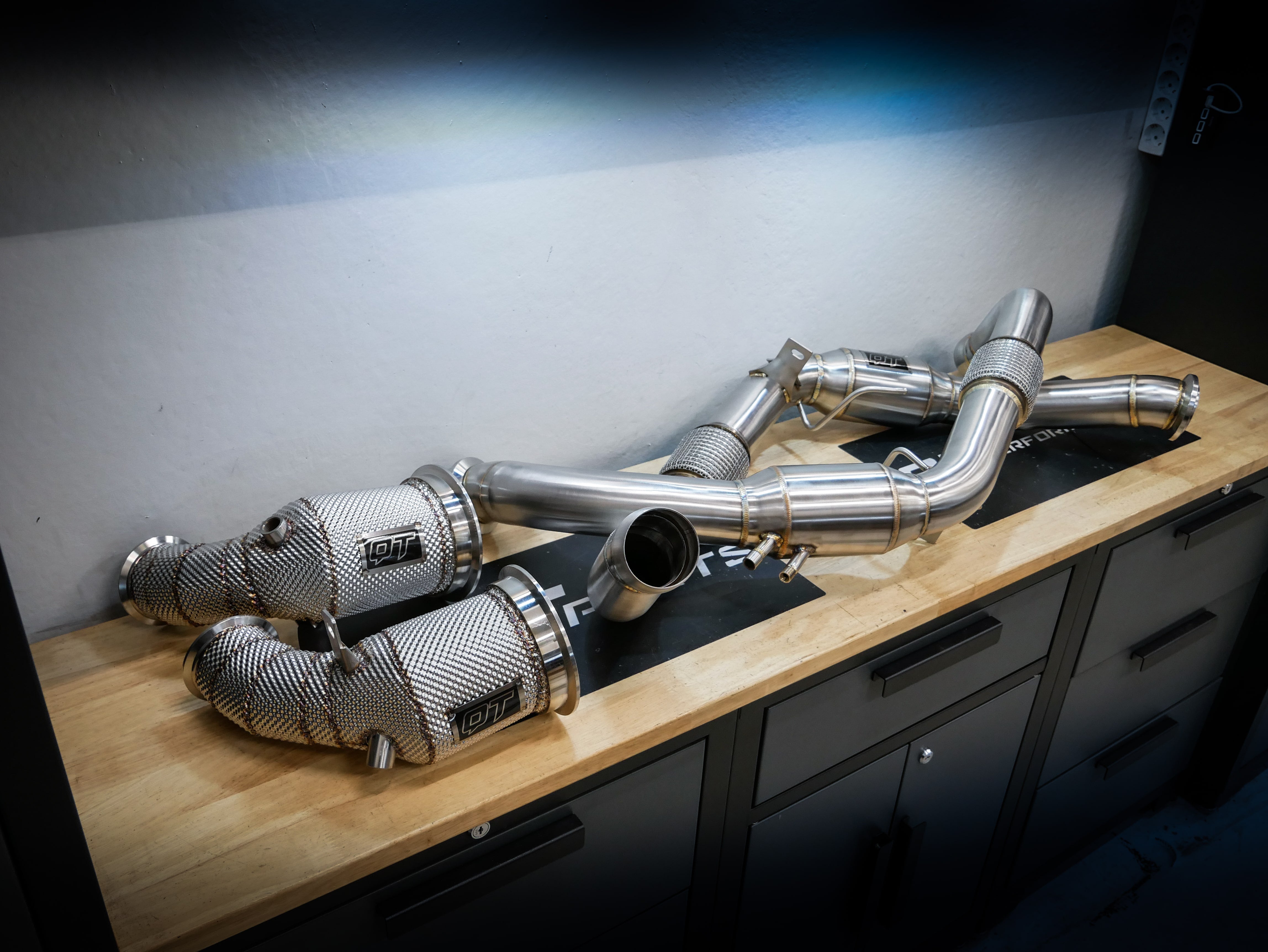 QT Downpipe + Front Pipe Porsche Panamera 971 2.9T (OPF + Non-OPF) – QT  Parts