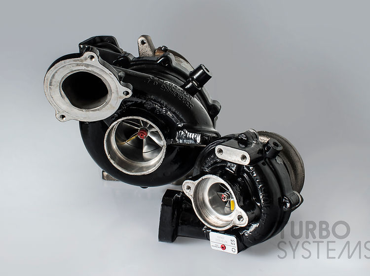 BMW M57D30TÜ2 -35D E9X, E6X, E83, E70, E71 Turbosystems Hybrid Turbochargers Stage 1 & Stage 2