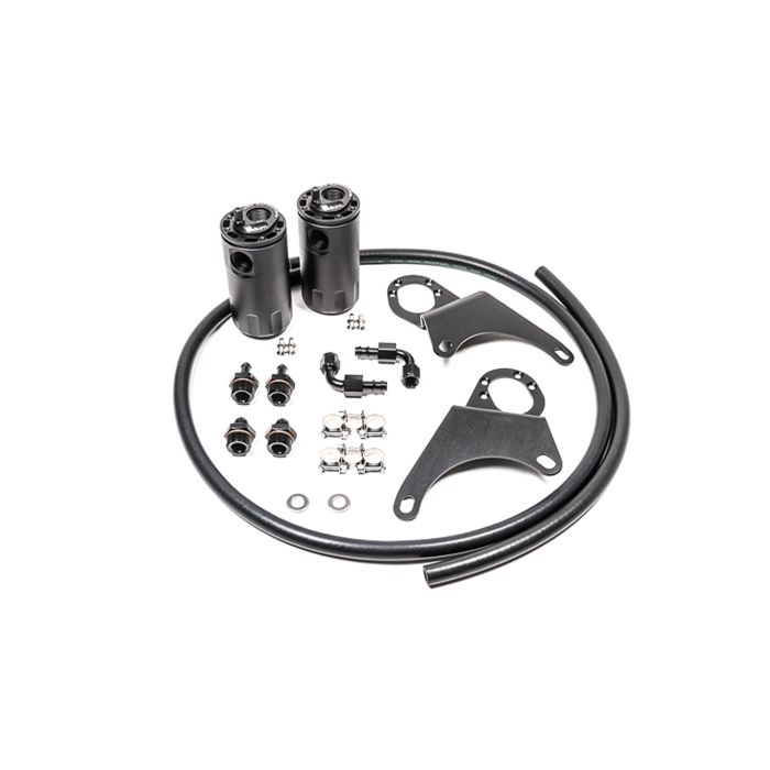 Radium Engineering Dual Catch Can Kit - Mitsubishi EVO 8-9 Fluid Lock