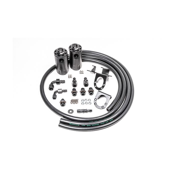 Radium Engineering Dual Catch Can Kit - Toyota Tundra 07-21 Fluid Lock