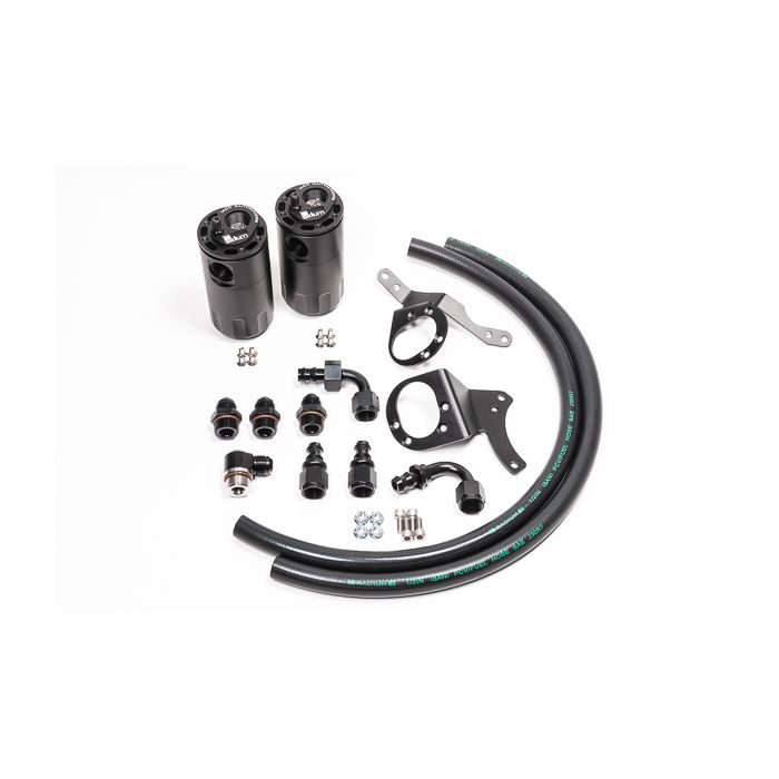 Radium Engineering Dual Catch Can Kit - Ford Mustang GT 15-17 Fluid Lock