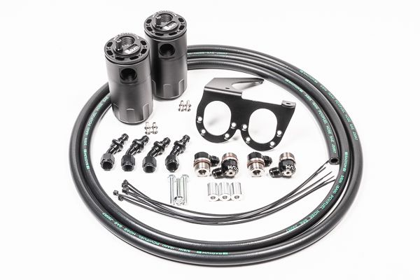 Radium Engineering Dual Catch Can Kit CCV Nissan R35 GT-R Fluid Lock
