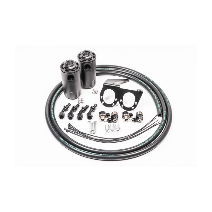 Radium Engineering Dual Catch Can Kit CCV - Nissan R35 GT-R Fluid Lock