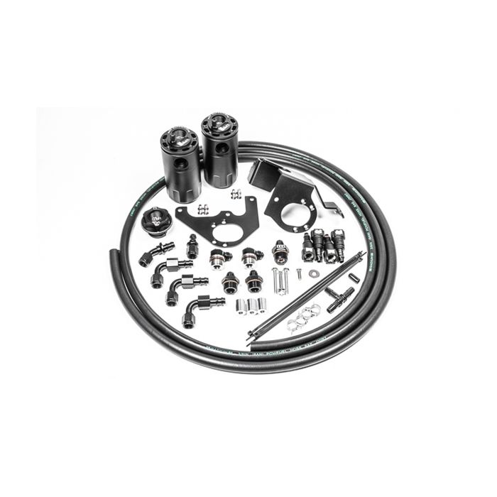 Radium Engineering Dual Catch Can Kit - Cadillac CTS-V Fluid Lock