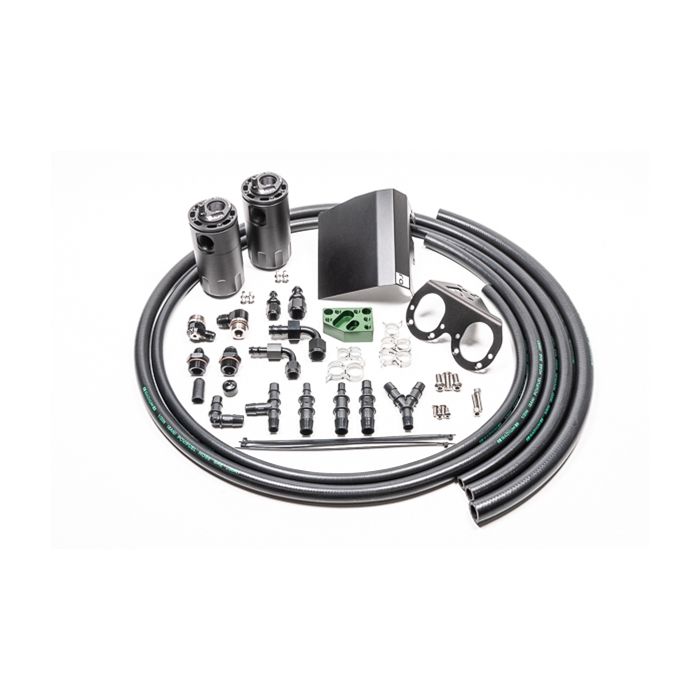 Radium Engineering Dual Catch Can Kit - Subaru EJ Turbo 02-21 Fluid Lock