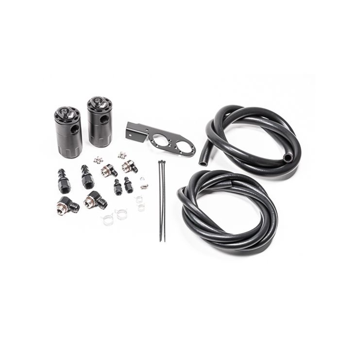 Radium Engineering Dual Catch Can Kit - Nissan Z33 V35 VQ35DE/HR Fluid Lock