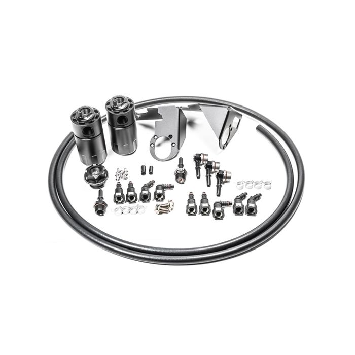 Radium Engineering Dual Catch Can Kit - Chevrolet Corvette 05-13 Fluid Lock
