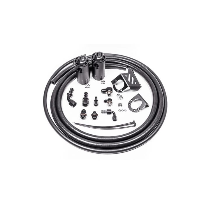 Radium Engineering Dual Catch Can Kit - Toyota Tacoma 05-23 Fluid Lock