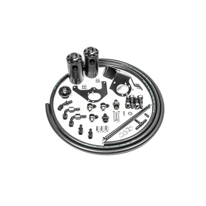 Radium Engineering Dual Catch Can Kit - Cadillac CTS-V 2009-2015 Fluid Lock