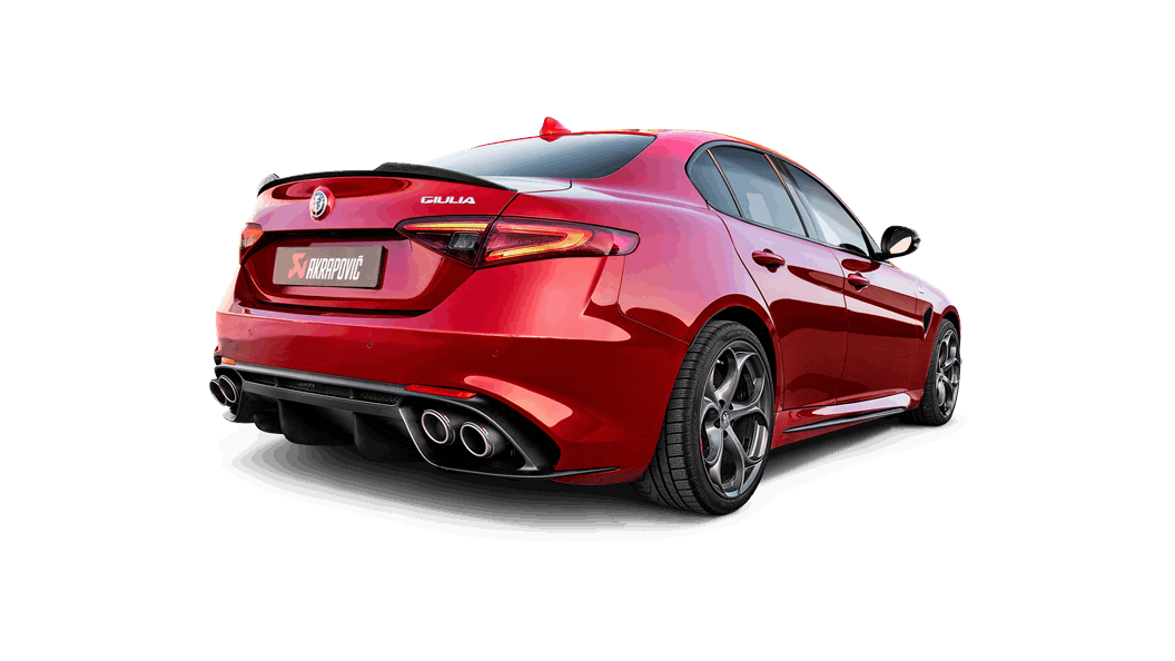 AKRAPOVIC Slip-On Line (Titanium) ALFA ROMEO Giulia Quadrifoglio