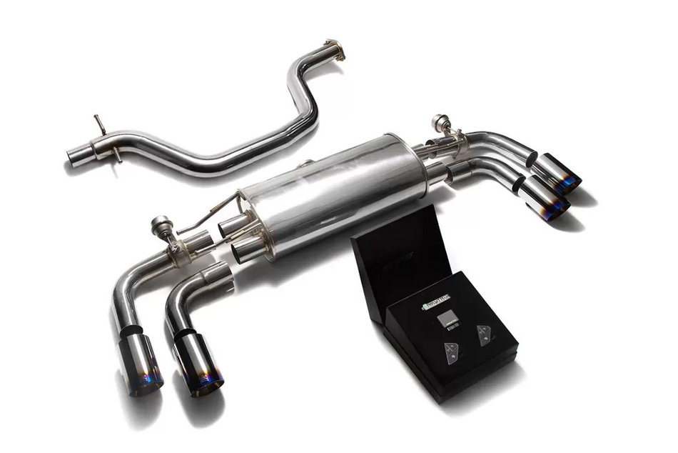 Armytrix Valvetronic Exhaust System Audi TT MK2 8J Coupe 1.8 2.0 TFSI 2WD 2006-2014