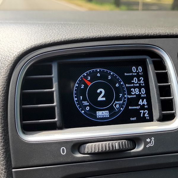CANchecked MFD28 Gen2 Datanäyttö - VW Golf MK6 LHD