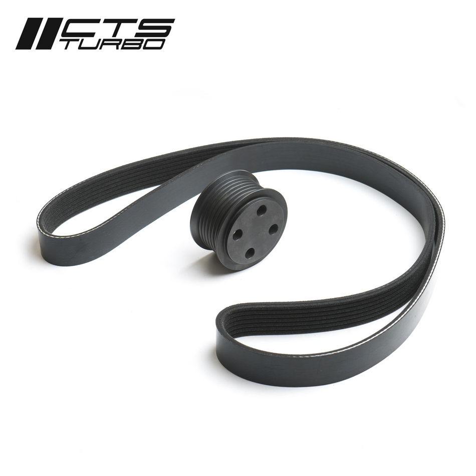 CTS Turbo Audi 3.0T Supercharger Pulley Bolt-on Gen2 (B8.5 S4, S5, Q5, SQ5; C7.5 A6, A7, A8, Q7)