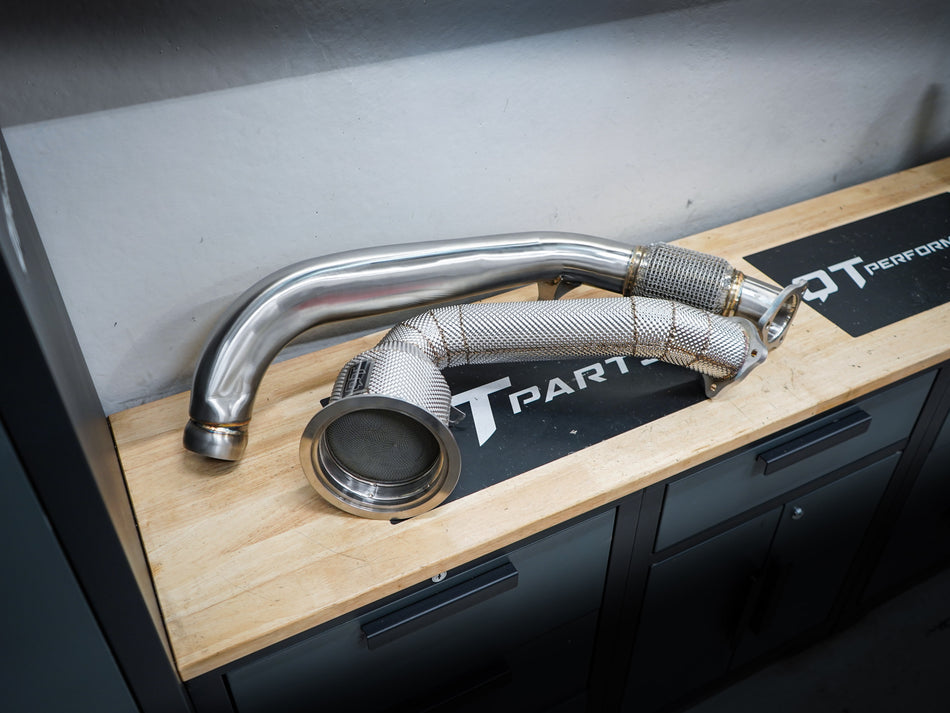 QT Downpipe + Front Pipe Porsche Cayenne 3.0T