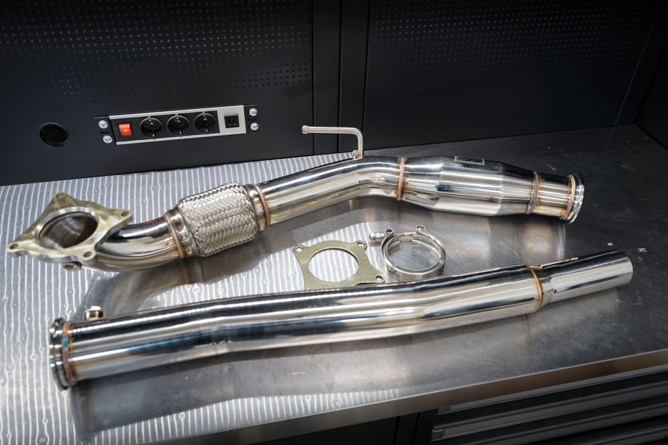 QT Downpipe FWD Audi A3, VW Golf Mk5, Mk6 2.0T (2006+)