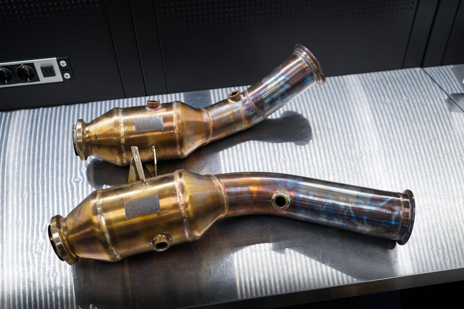 (Used) QT 200CPI Downpipe Mercedes Benz W205 C400, C450, C43 / W213 E400, E43 AMG