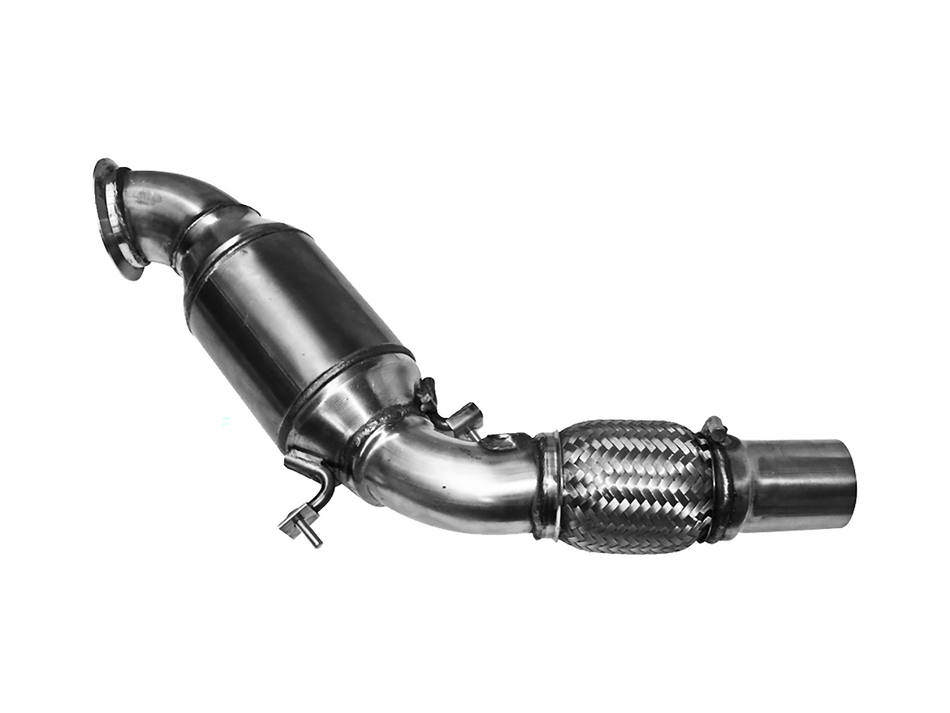 HJS ECE Downpipe - BMW 114i, 116i, 118i, 120i F20, 316i, 320i F30 N13B16A 1.6L
