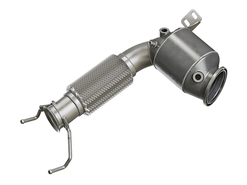 HJS ECE Downpipe - Mini Cooper S, JCW F54-F60, BMW X2 M35i, M135i, M235i OPF