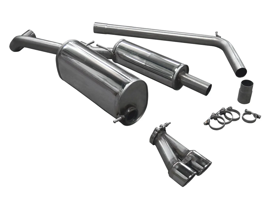 Bull-X ECE Catback Exhaust System 2,5" - VAG 1.2-1.4 T(F)SI (A1 8X, Ibiza 6J, Polo 6R)