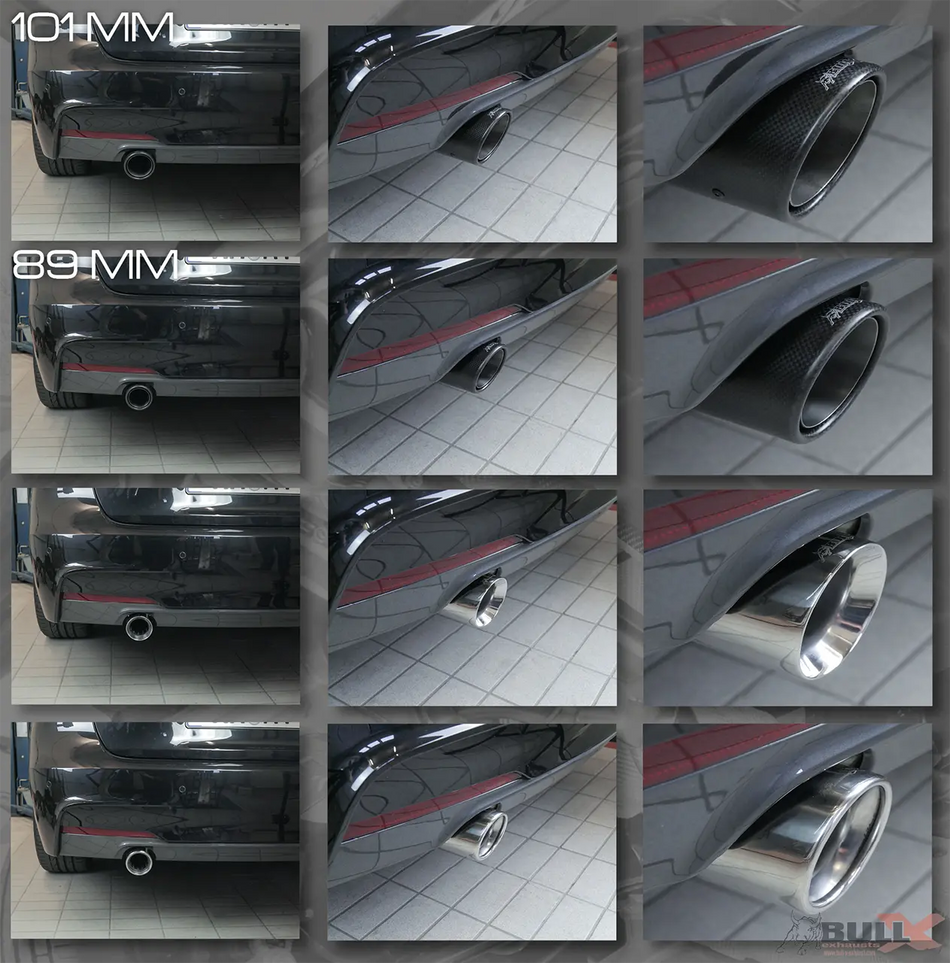 Ego-X Catback Exhaust System 3,5" - BMW 435i, 440i F32, F36 (ECE-hyväksynnällä)