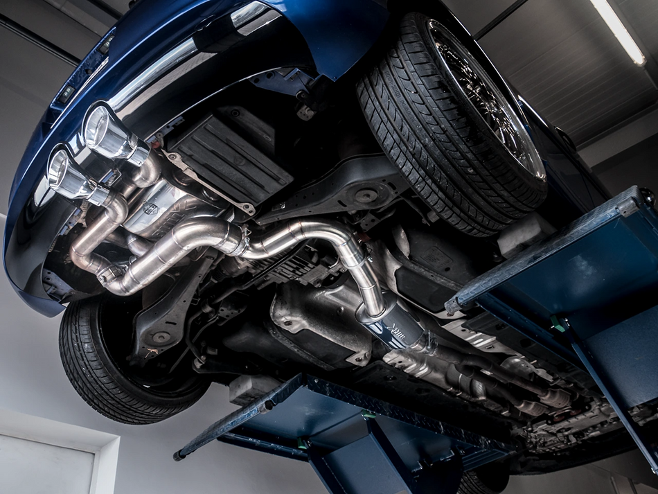 Ego-X Catback Exhaust System 3.5" - VW Golf Mk5 R32, Golf Mk6 R (with ECE) 