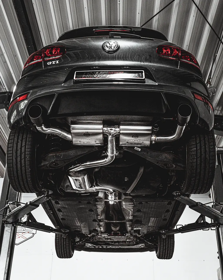 Ego-X Catback Exhaust System 3" - VW Golf Mk6 GTI ED35, Scirocco 2.0 TSI (with ECE) 