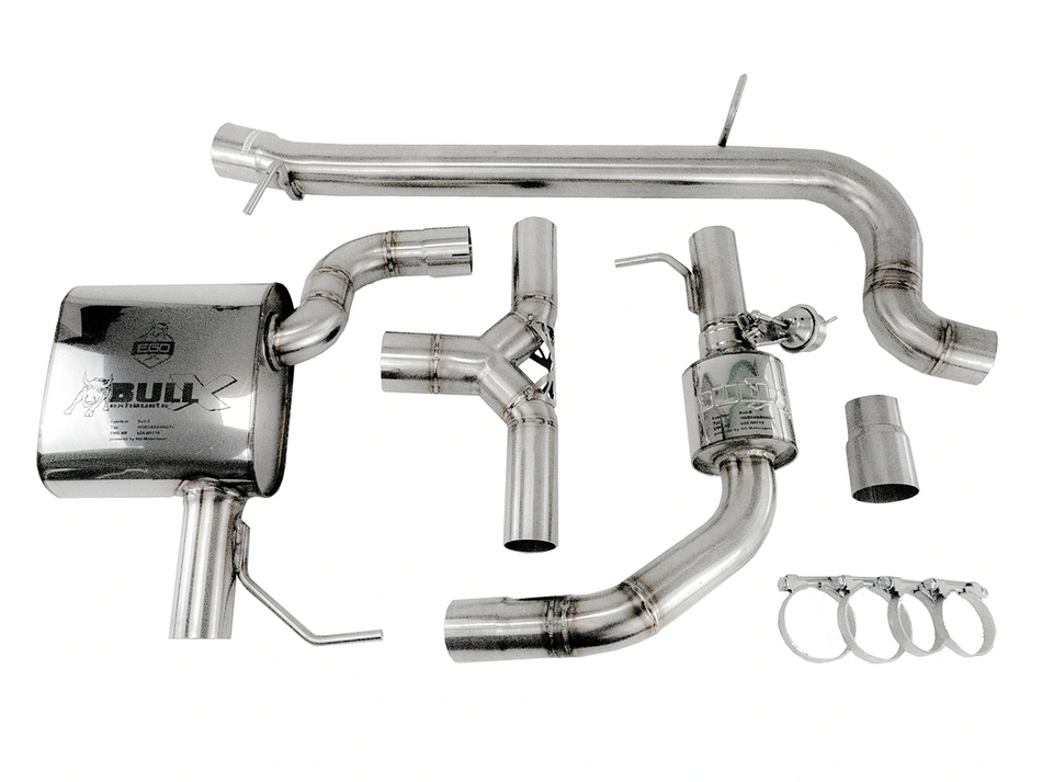 Ego-X Catback Exhaust System 3" - Golf R Mk7 Variant , Leon 5F ST Cupra 300 4WD OPF (with ECE) 