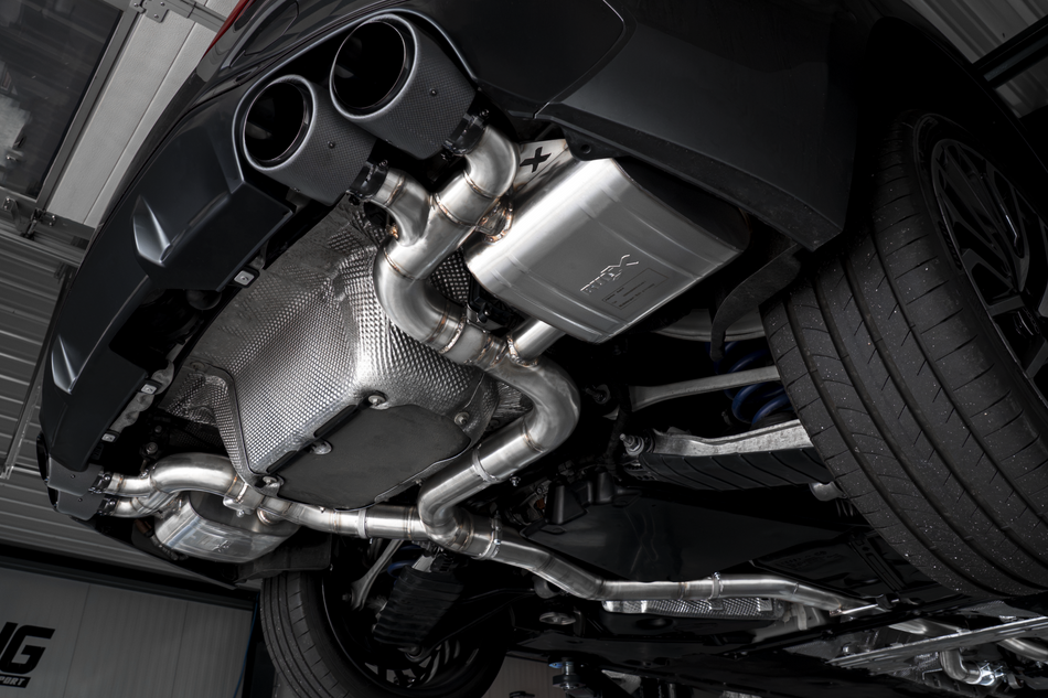 Bull-X Valved Catback Exhaust System 3,5" - Audi S5 B10 TFSI Mild Hybrid Quattro (ECE-hyväksynnällä)