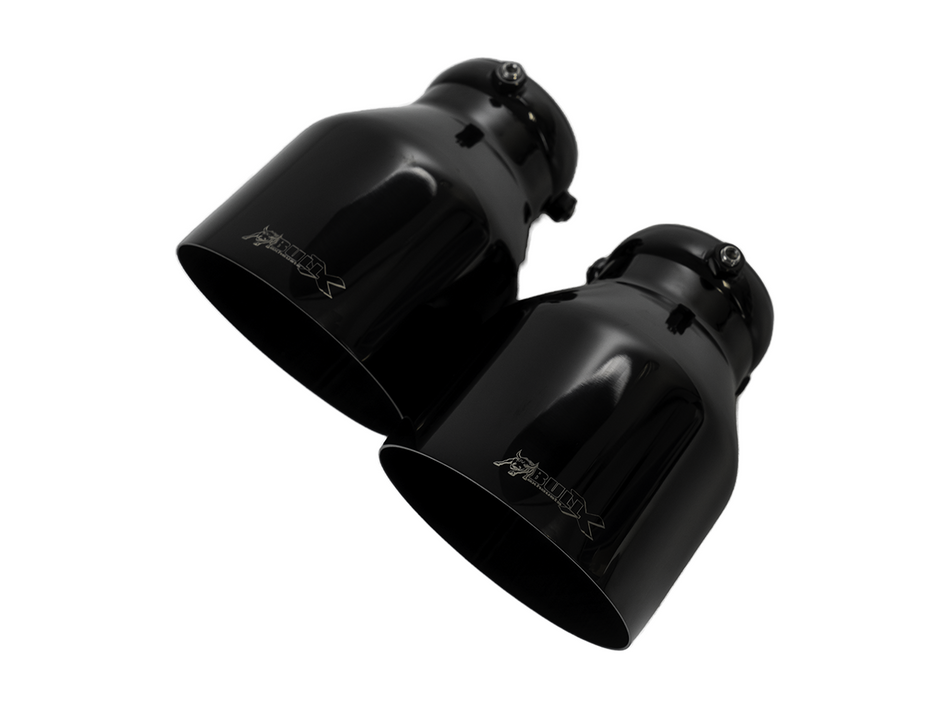 Bull-X Tailpipe Set - Type 1 Sharp Black (ø64mm)