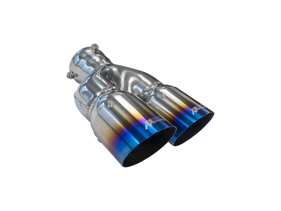 Bull-X Tail Pipe Y-Style  - Type 17 Straight Sharp Titanium 2x76mm (ø64mm)