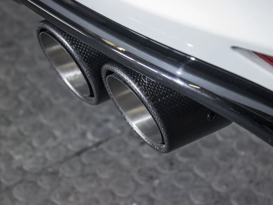 Bull-X Tail Pipe Set Y-Style  - Type 19 Carbon Offset Inclined (ø64mm)