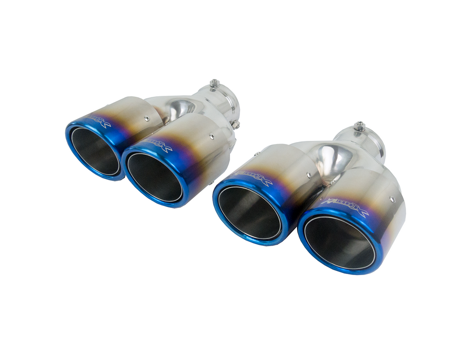 Bull-X Tail Pipe Set Y-Style  - Type 19 Titanium Offset Inclinded (ø64mm)