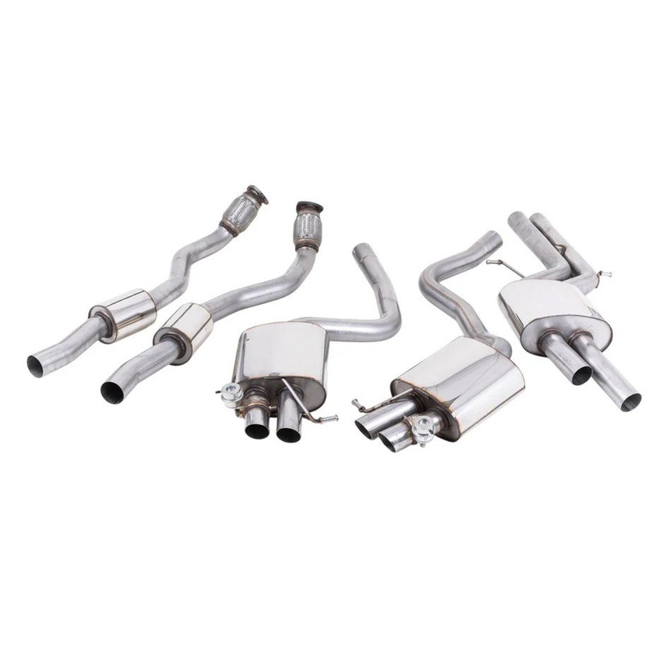 Milltek Cat Back Exhaust - Audi RS4 B8 4.2 FSI Quattro Avant 2012-2015 (ECE approved)