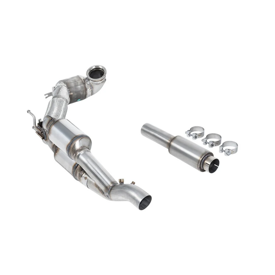 Milltek HJS Tuning ECE Downpipe - VW Golf Mk8 R 2.0 TSI 320HP / Audi S3 8Y / TTS MK3 (ECE approved)
