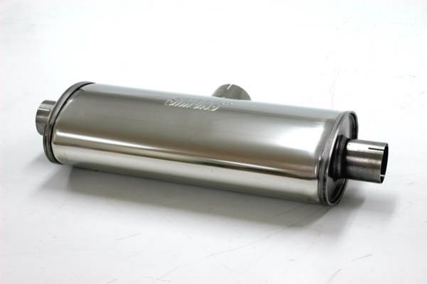 Simons Dual Äänenvaimennin Ovaali - 76mm / 3" -> 2x63,5mm / 2,5" (500x220x140mm)