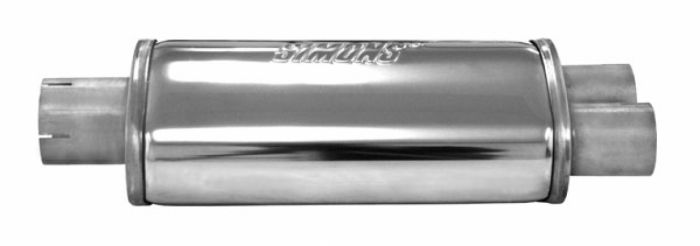 Simons Split Äänenvaimennin Ovaali - 63,5mm / 2,5" (317x185x115mm)