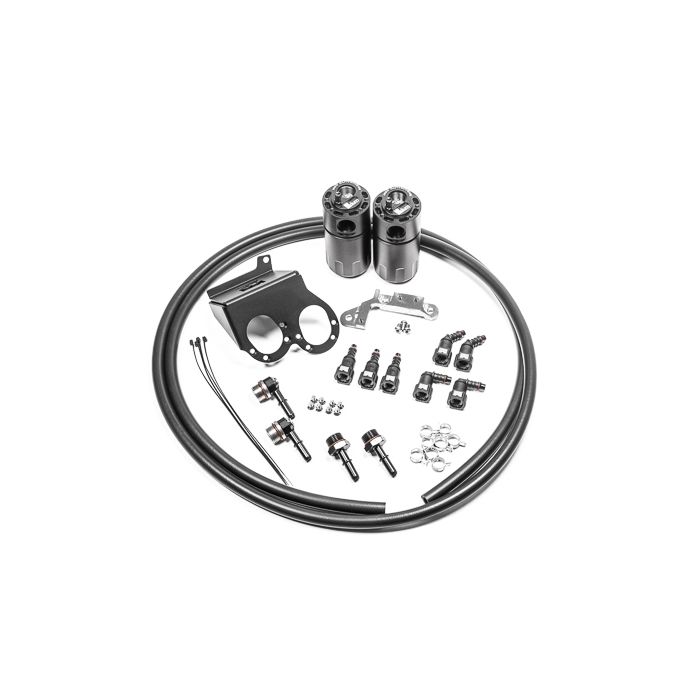 Radium Engineering Dual Catch Can Kit CCV Fluid Lock - Chevrolet Corvette LT1 2014-2019