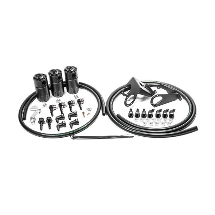 Radium Engineering Triple Catch Can Kit Fluid Lock - Chevrolet Corvette LT1 2014-2019
