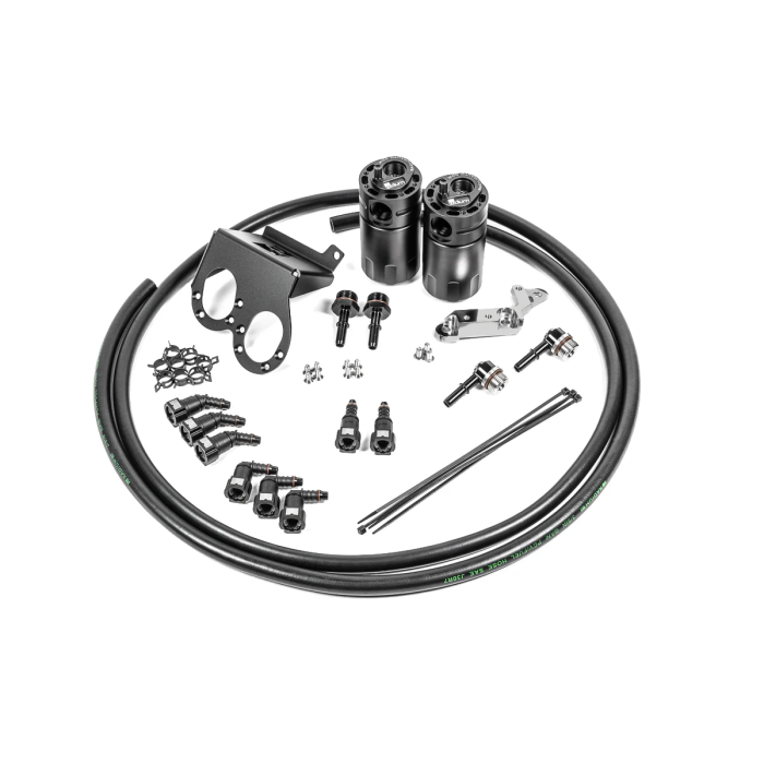 Radium Engineering Dual Catch Can Kit - Chevrolet Corvette LT1 with Dry Sump 2017-2019