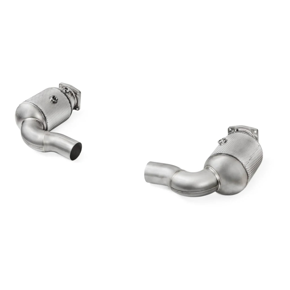 AKRAPOVIC Link Pipe Set w Cat (Stainless Steel) PORSCHE 911 Turbo / Turbo S (991.2)