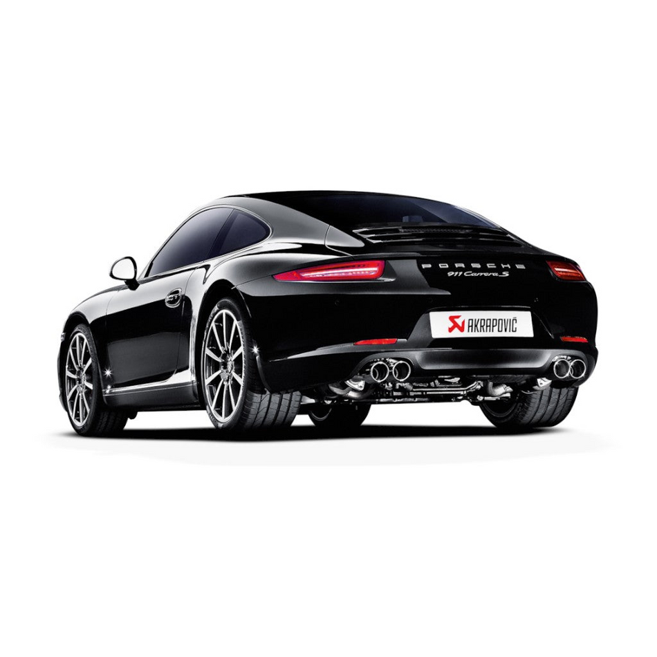 AKRAPOVIC Exhaust System Slip-On Line (Titanium) - PORSCHE 911 Carrera S/4/4S/GTS (991) 2012-2015 EC Approval