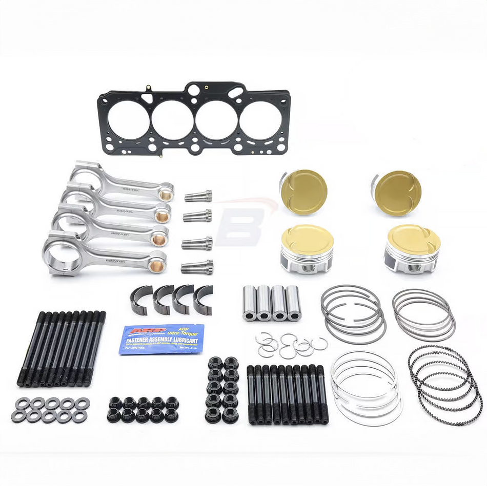 2.0 TFSI EA113 Forged Pistons &amp; Steel Connecting Rod High Boost ULTIMATE Kit JE &amp; BAR-TEK® ®