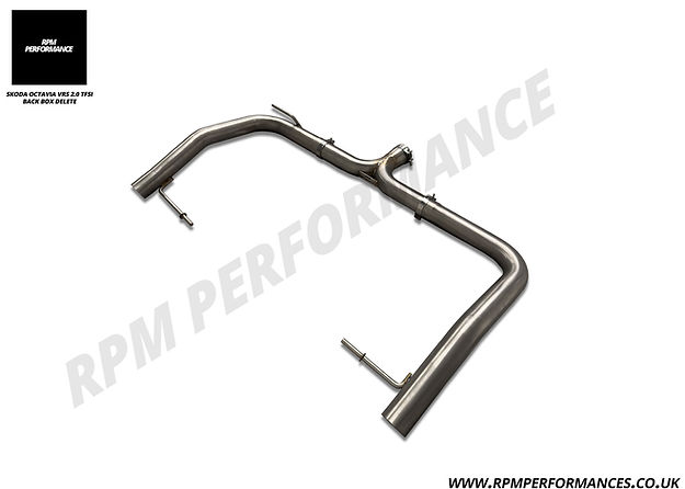Rear Silencer/Muffler Delete - Skoda Octavia VRS MK3 2.0TFSI
