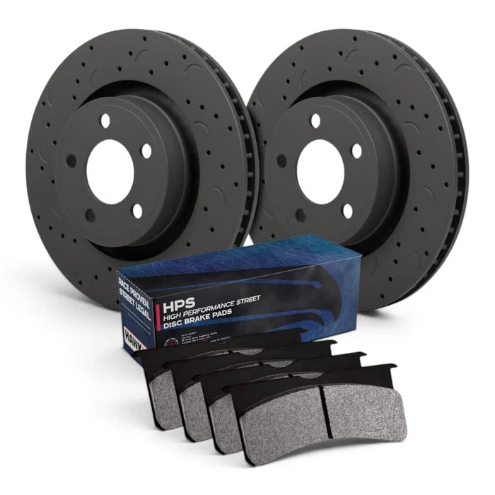 HAWK Brake Kit (Rotor Talon C-Drilled/HPS Brake Pad)