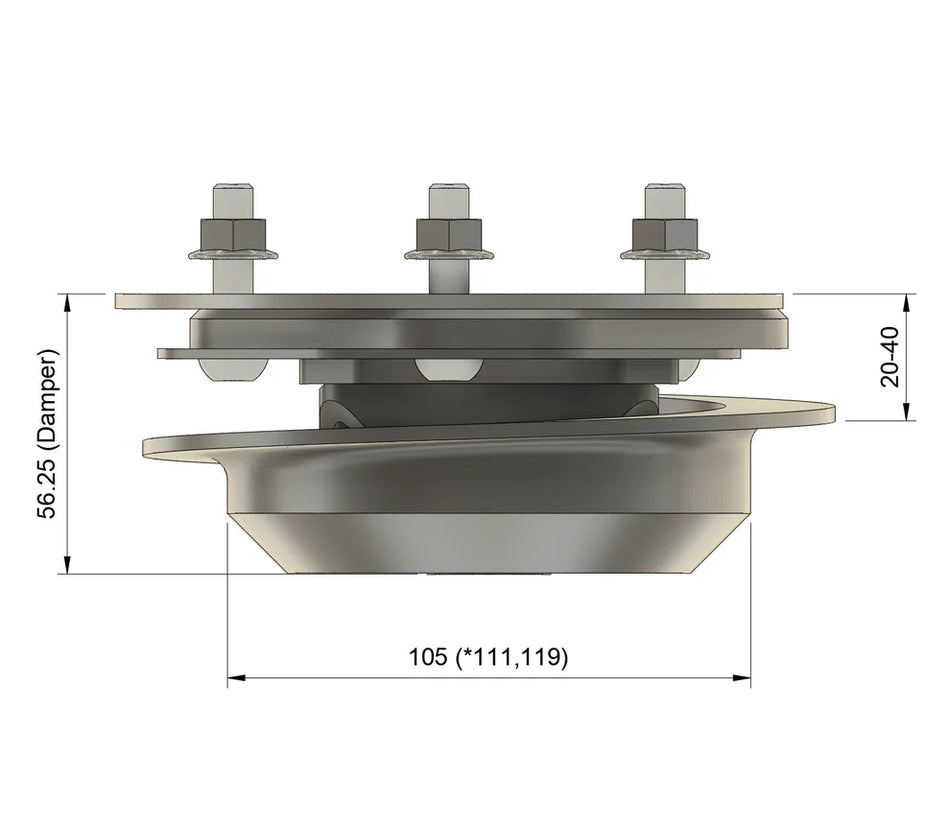 Millway Adjustable Camber Caster Plates - BMW E24/E28/E30/E34