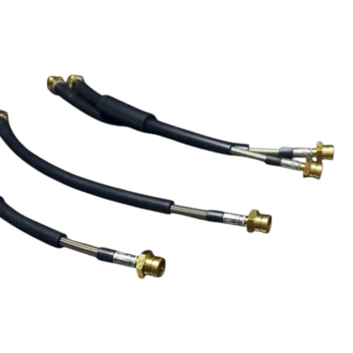 MANTHEY RACING Front and Rear Braided Brake Line Set - PORSCHE 718 Cayman GT4 / GT4 RS (982) / 911 GT3 RS / GT2 RS (991.2)