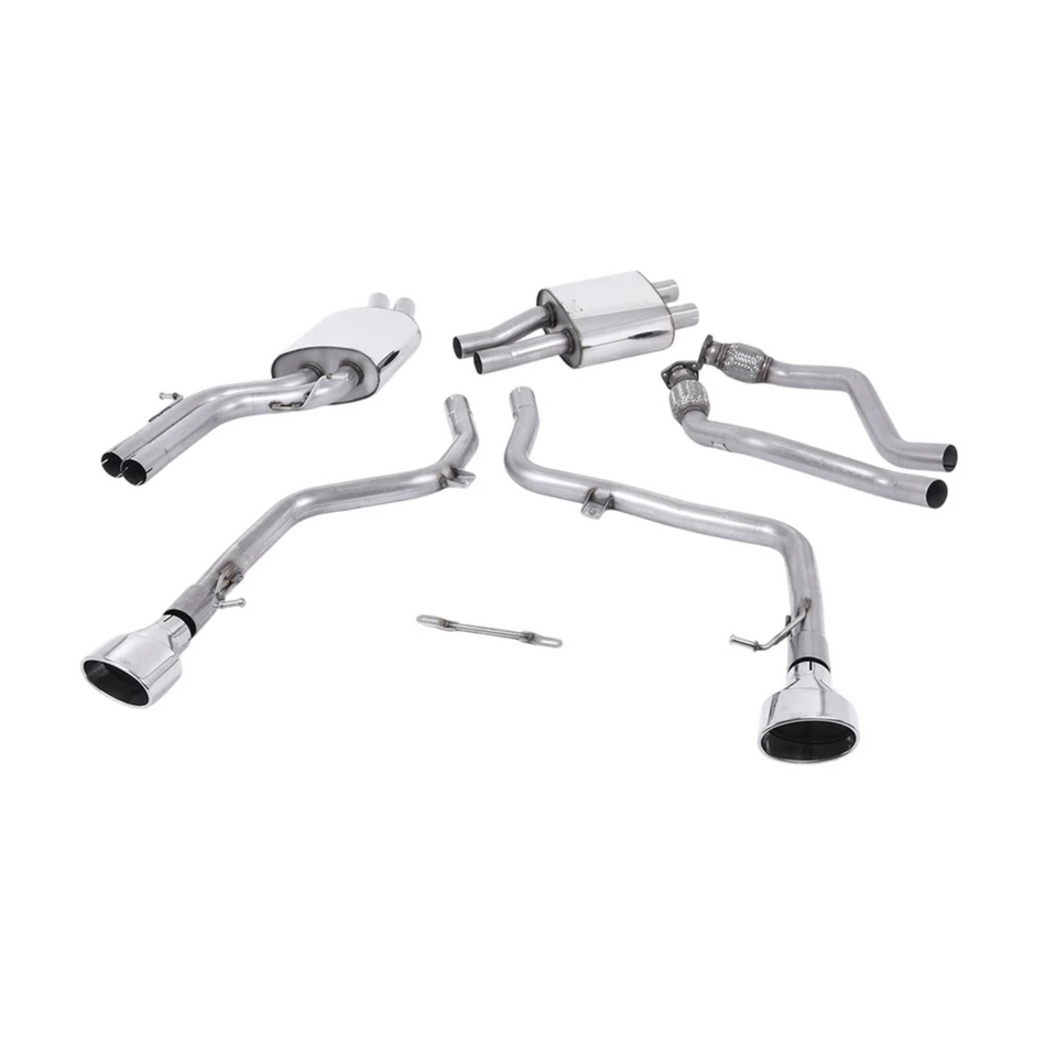 Milltek Cat Back Exhaust - Audi S5 B8 3.0 TFSi Coupe / Cabriolet (S-Tronic) 2009-2011 (ECE approved)