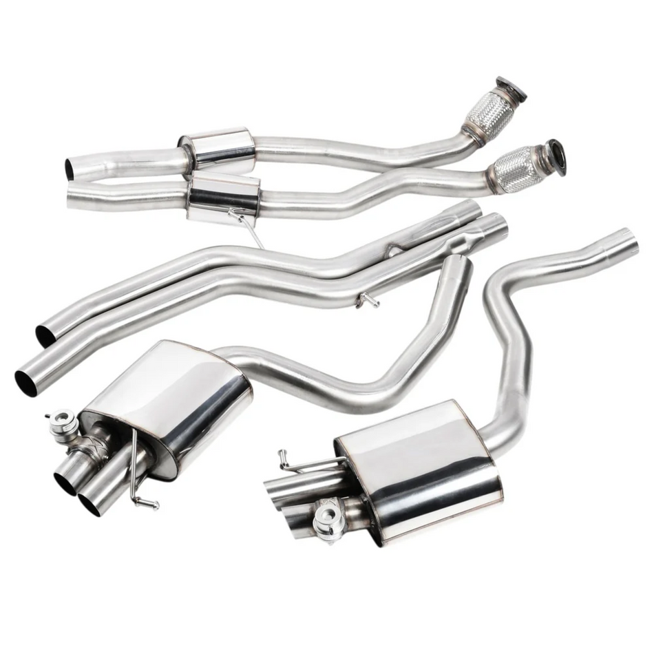 Milltek Cat Back Exhaust - Audi RS4 B8 4.2 FSI Quattro Avant 2012-2015 (ECE approved)