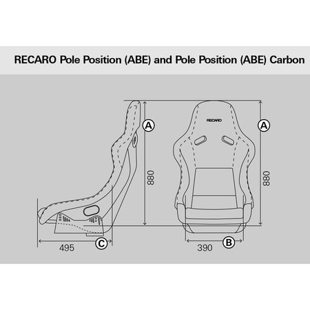 Recaro Pole Position Bucket Seat (TÜV & ABE)